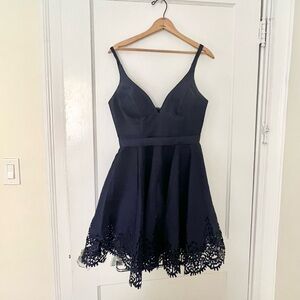 Sherri Hill Navy Blue Dress